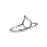 Sterling Silver Raindrop Ring