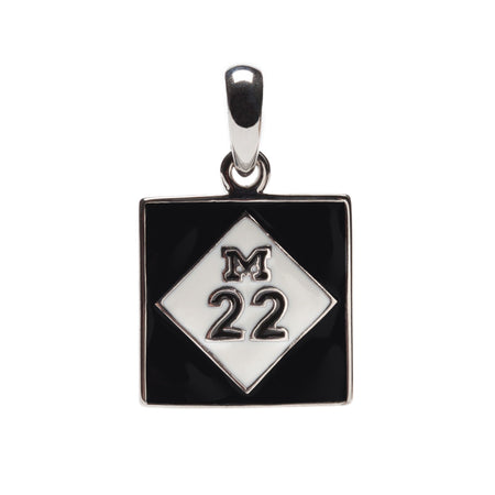 State of Michigan Charm Pendant - Stainless Steel