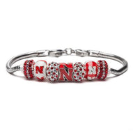 Gift Set- Ultimate Nebraska Fan Charm Bracelet and Ring
