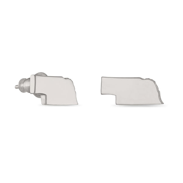 Nebraska Map Stud Earrings